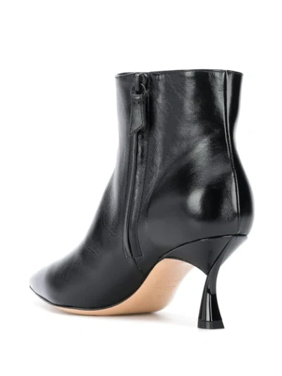 Shop Casadei Pointed Kitten Heel Ankle Boots In Black