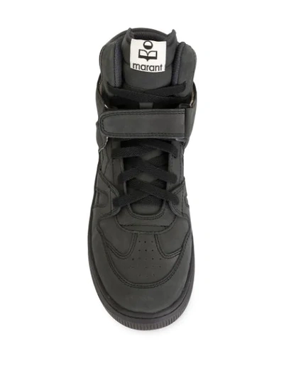 Shop Isabel Marant Brooklee High-top Sneakers In Black