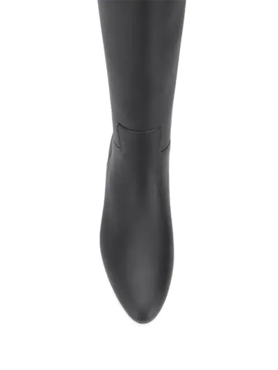 Shop Balmain Royce Knee-high Boots In Black