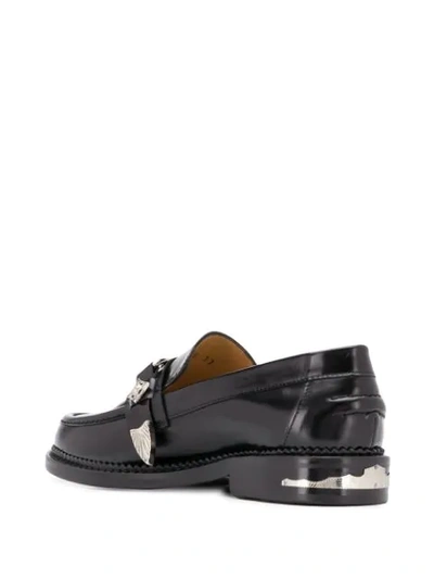 Shop Toga Stud Embellished Mid-heel Loafers In Black