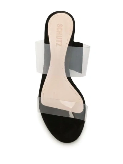 Shop Schutz 50mm Slip-on Sandals In Black