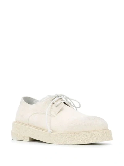 Shop Marsèll Chunky Heeled Brogues In White
