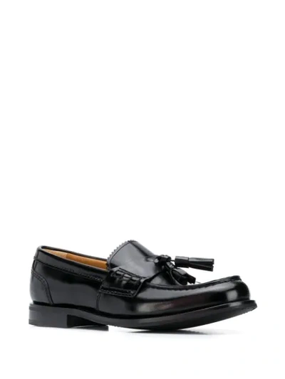 Shop Church's Leather Loafers In Black