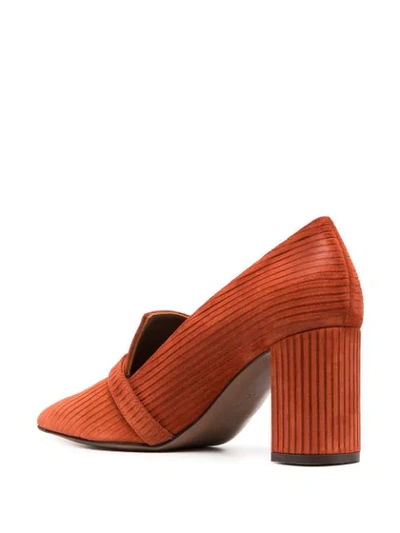 Shop L'autre Chose Pointed-toe Loafers In Orange