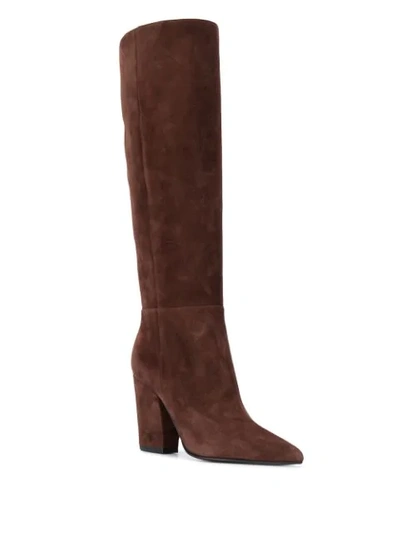 Shop Sergio Rossi Sergio Knee-high Boots In Brown