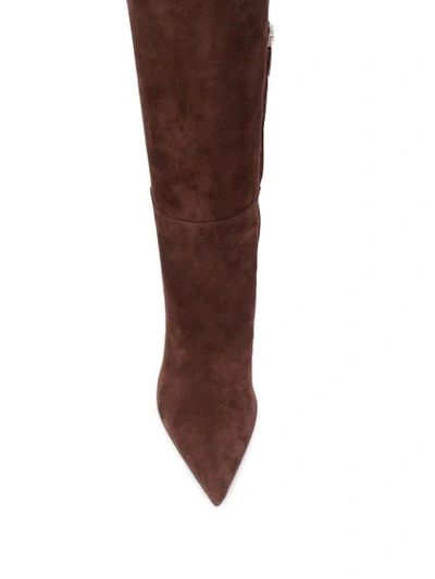 Shop Sergio Rossi Sergio Knee-high Boots In Brown