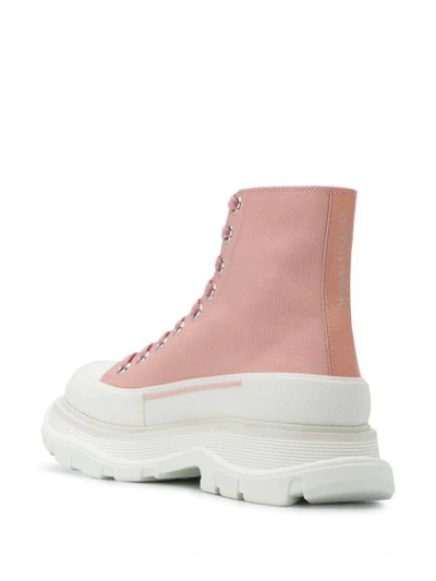 Shop Alexander Mcqueen Lace-up Chunky Trainers In Pink