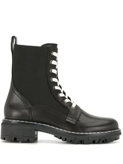 Shop Rag & Bone Shiloh Combat Boots In Black