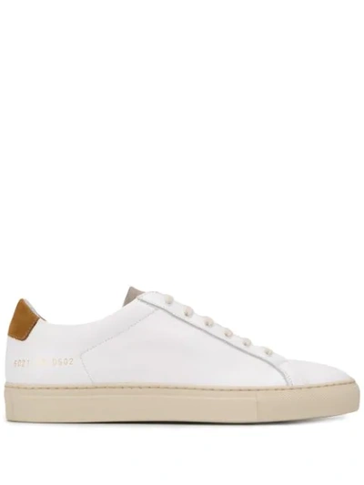 Shop Common Projects Retro Low Top Sneakers In White