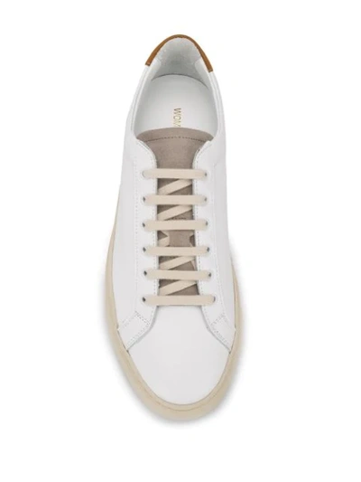 Shop Common Projects Retro Low Top Sneakers In White