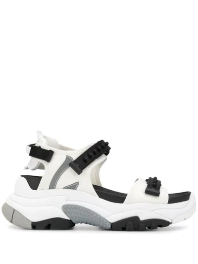 Shop Ash Adapt Sandals In White