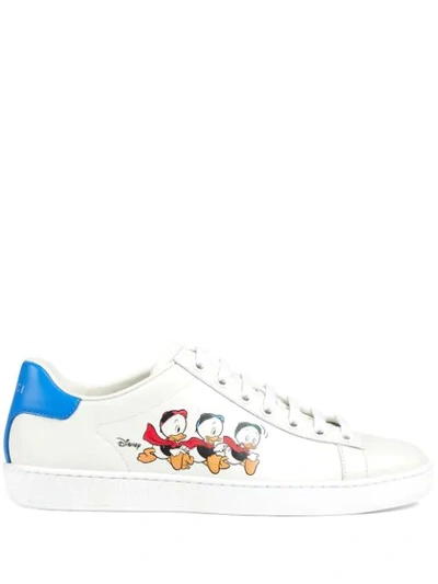 Shop Gucci X Disney Ace Sneakers In White