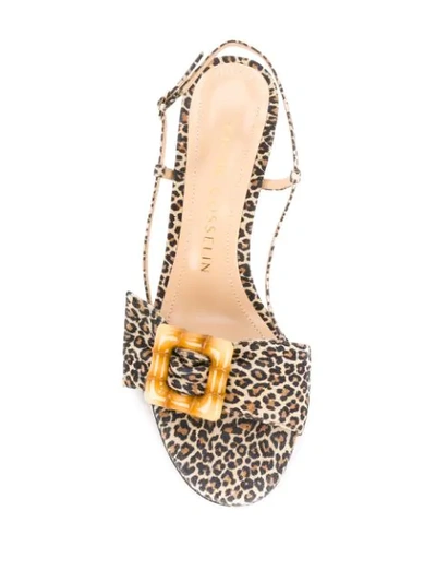 Shop Chloe Gosselin Allie 70mm Sandals In Neutrals