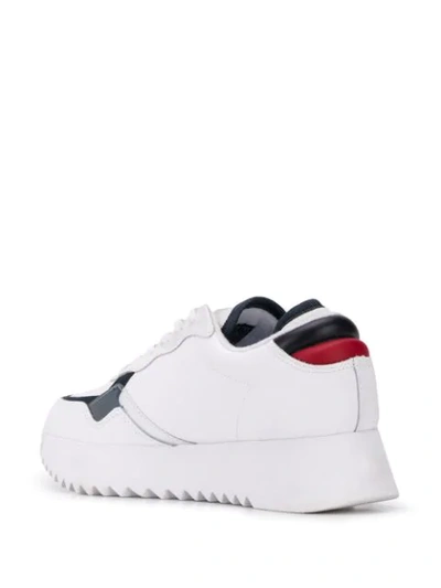 Shop Tommy Jeans Logo Patch Sneakers In White