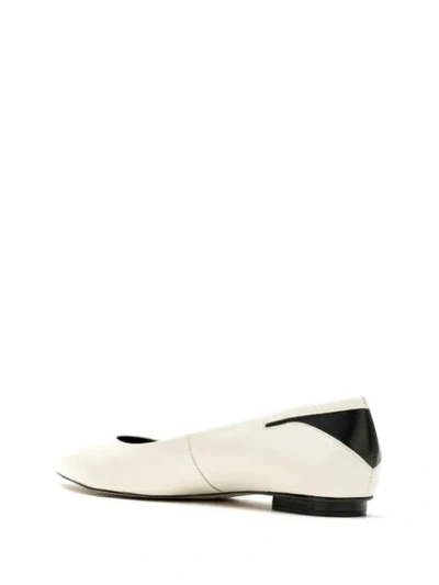 Shop Studio Chofakian Studio 84 Ballerina Shoes In White