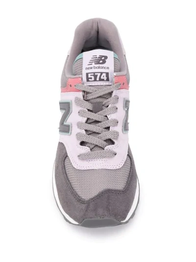 Shop New Balance 574 Low-top Sneakers In Grey