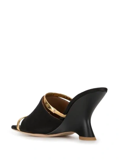 Shop Malone Souliers Demi Wedge Sandals In Black