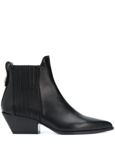Shop Furla West Ankle Boots In Black