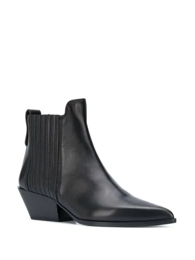 Shop Furla West Ankle Boots In Black