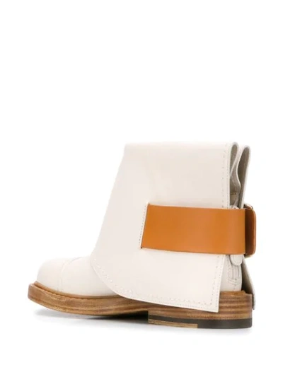 Shop Alexander Mcqueen Cuff Boots In White