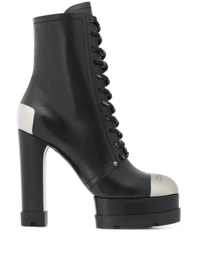 Shop Casadei Rock City 135 Platform Boots In Black