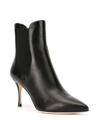 Shop Sergio Rossi Godiva Pointed Boots In Black