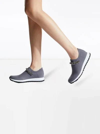 Shop Jimmy Choo Verona Low-top Sneakers In Grey