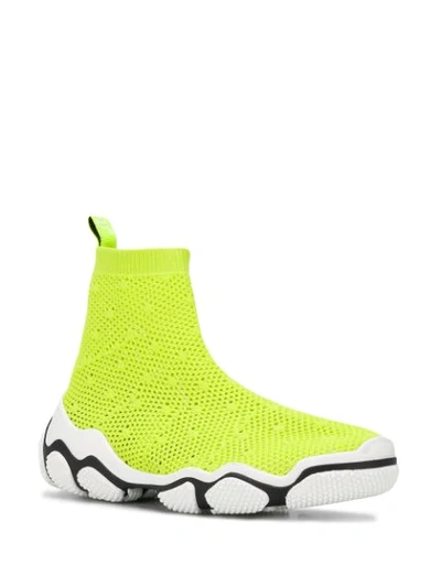 Shop Red Valentino Glam Run Sneakers In Yellow