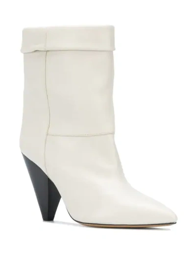 Shop Isabel Marant Luido Ankle Boots In Neutrals