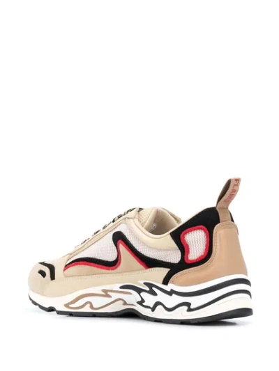 Shop Sandro Flame Low-top Sneakers In Neutrals