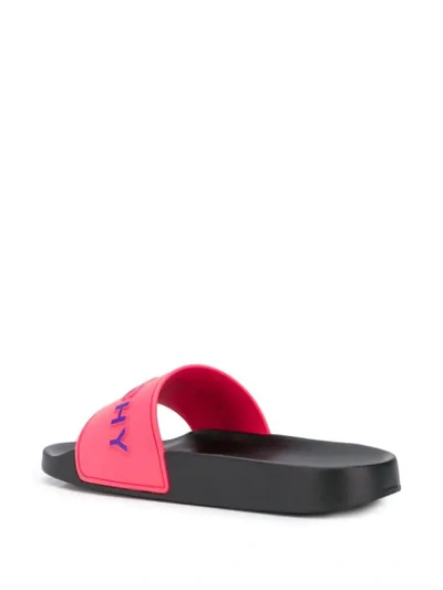 Shop Givenchy Paris Logo Slides In Pink