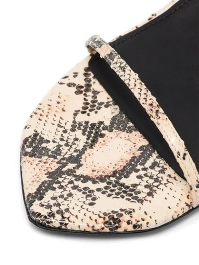 Shop Isabel Marant Aridee Snakeskin Sandals In Neutrals