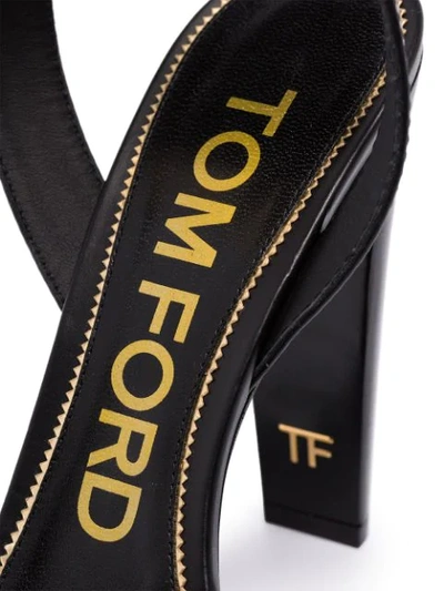 Shop Tom Ford Padlock 105mm Sandals In Black