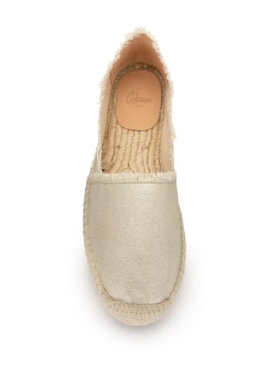 Shop Castaã±er Kito Frayed Espadrilles In Neutrals