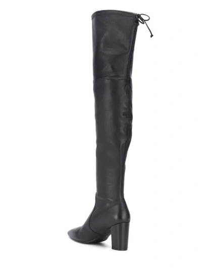 Shop Stuart Weitzman Lesley 75 Knee-high Boots In Black