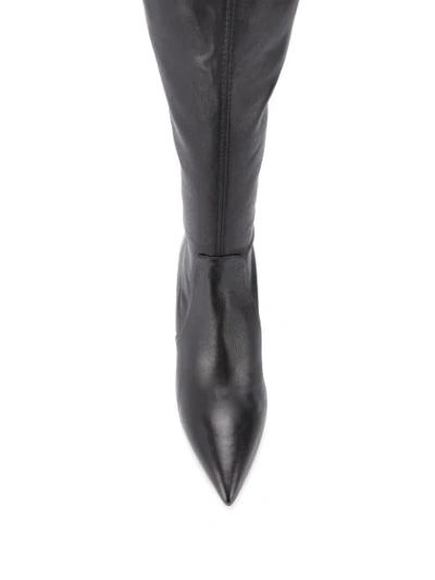 Shop Stuart Weitzman Lesley 75 Knee-high Boots In Black