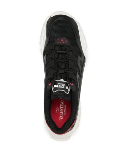 Shop Valentino Climbers Low-top Sneakers In Black