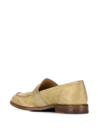 Shop Moma Nottingham 20mm Loafers In Gold