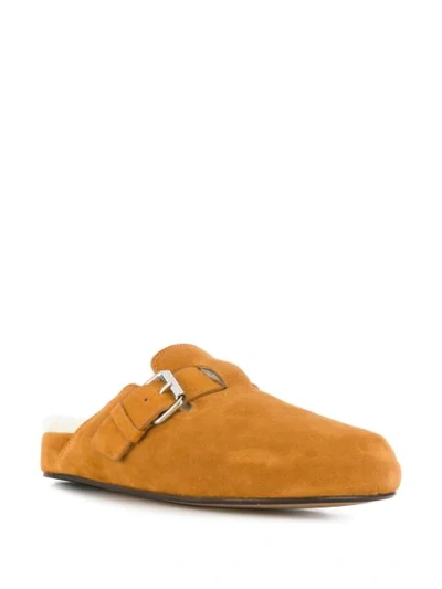 Shop Isabel Marant Slip-on Suede Mules In Neutrals