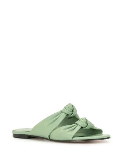 Shop Mara & Mine Double Knot Mules In Green