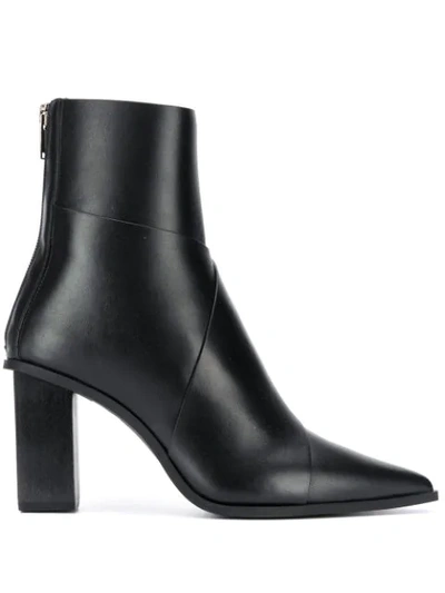 Shop Christian Wijnants Pointed Ankle Boots In Black