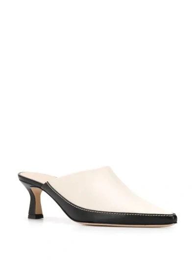 Shop Wandler Two-tone Mules In Neutrals