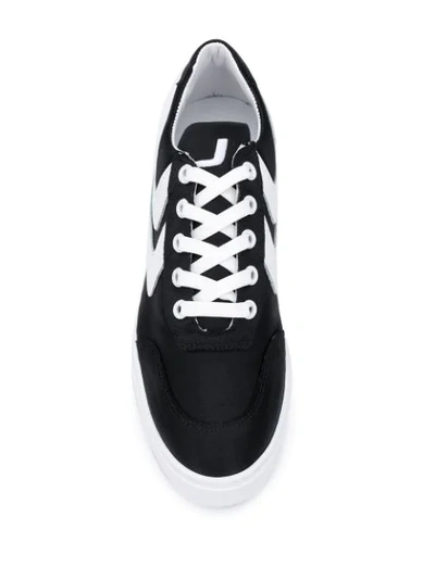 Shop Joshua Sanders Lace-up Platform Sneakers In Black