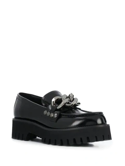 Shop Casadei Chunky Sole Shoes In Black