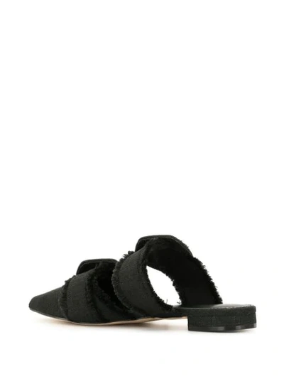 Shop Mara & Mine Lulu Pointed Mules In Black