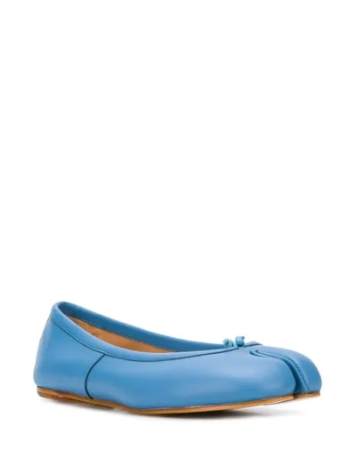 Shop Maison Margiela Tabi Ballerina Shoes In Blue