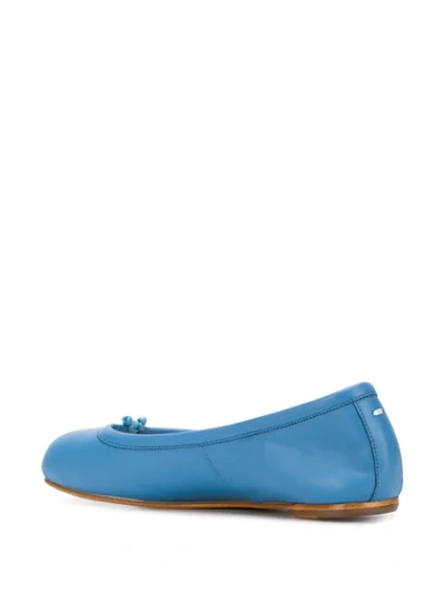 Shop Maison Margiela Tabi Ballerina Shoes In Blue