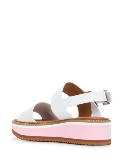 Shop Clergerie Fleur 55mm Sandals In White