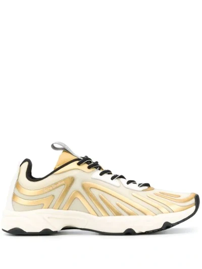 Shop Acne Studios Trail Low-top Sneakers In Gold