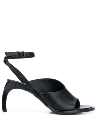 Shop Ann Demeulemeester Open Toe 85mm Heeled Sandals In Black